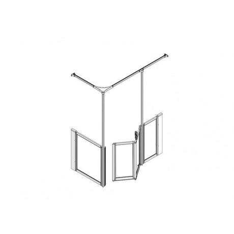 AKW Option YB 750 High Screen Set 1300 x 700mm - Adaptation Supplies