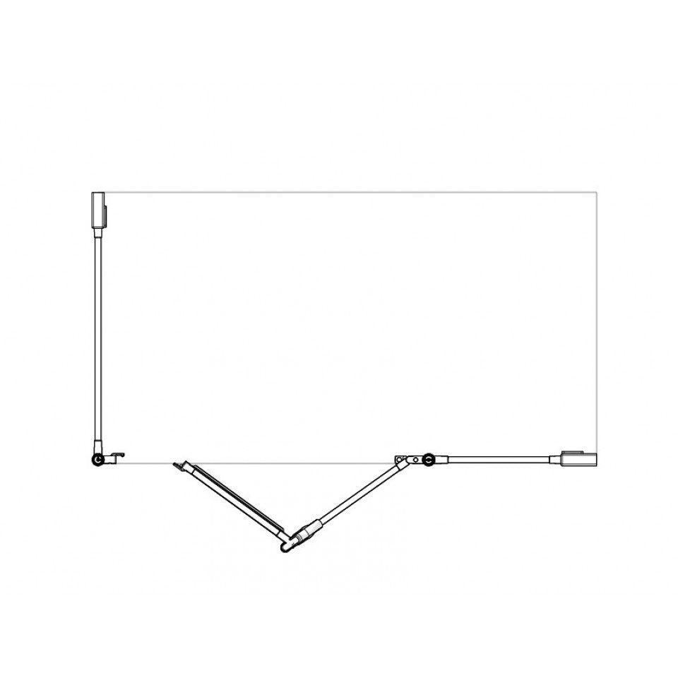 AKW Option YB 750 High Screen Set 1300 x 700mm - Adaptation Supplies