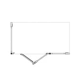 AKW Option YB 750 High Screen Set 1300 x 700mm - Adaptation Supplies