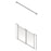 AKW Option MW Half Height Shower Screens, Care Screens