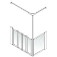 AKW Option K Half Height Shower Screens 750mm Care Screens - Adaptation Supplies