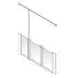 AKW Option U Half Height Shower Screens 750mm Care Screens - Adaptation Supplies