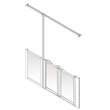 AKW Option ZW Half Height Shower Screens, Care Screens - Adaptation Supplies
