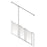 AKW Option ZW Half Height Shower Screens, Care Screens
