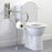 AKW Hinged Fold-Up Double Hairpin Rail with Adjustable Leg 32mm Stainless Steel