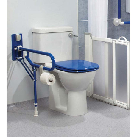 AKW Fold Up Bathroom Support Rail With Leg - Adaptation Supplies