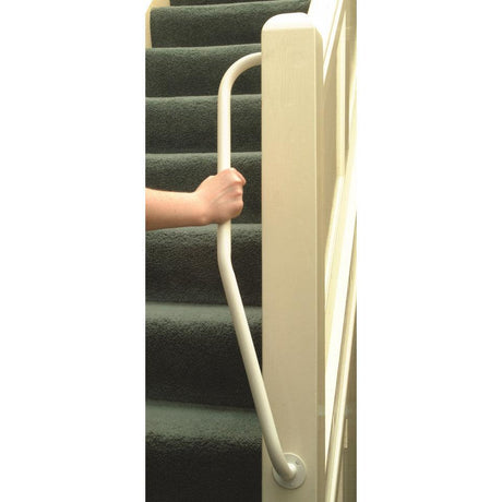 AKW White Powder Coated 32mm Diameter Steel Newel Rail - Adaptation Supplies