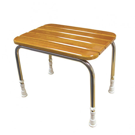 AKW Wooden Shower Stool - Adaptation Supplies